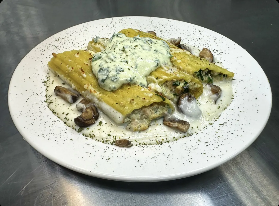 Spinach and ricotta cannelloni
